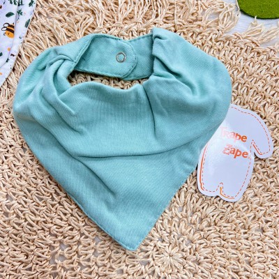  Kit 2 Babadores Bandanas - Abelhinhas - Off White e Verde